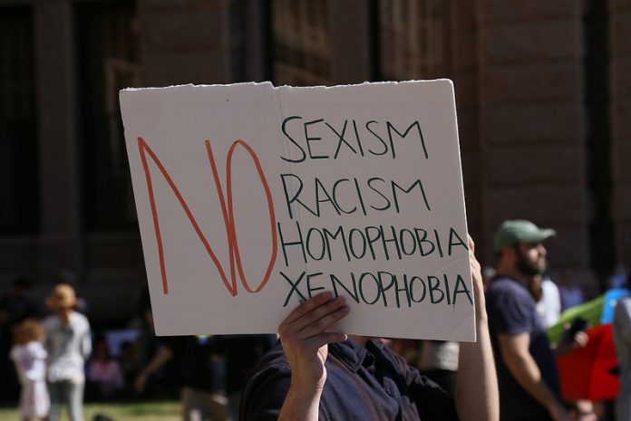 No to Sexism Racism Homophobia Xenophobia