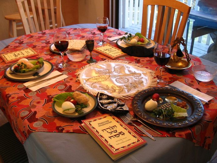 Haggadah - A Seder table setting