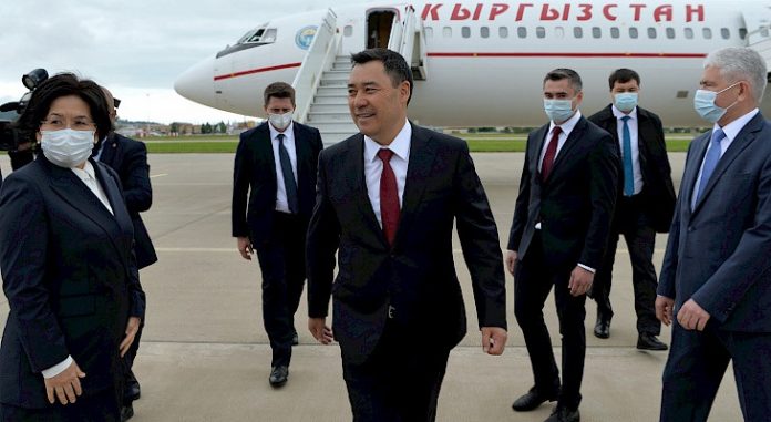 Kyrgyz president arrives in Sochi for talks with Russian counterpart