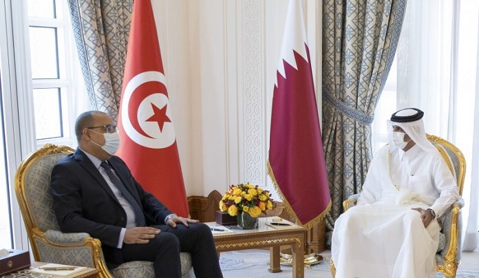 Qatar's prime minister holds talks with Tunisian counterpart